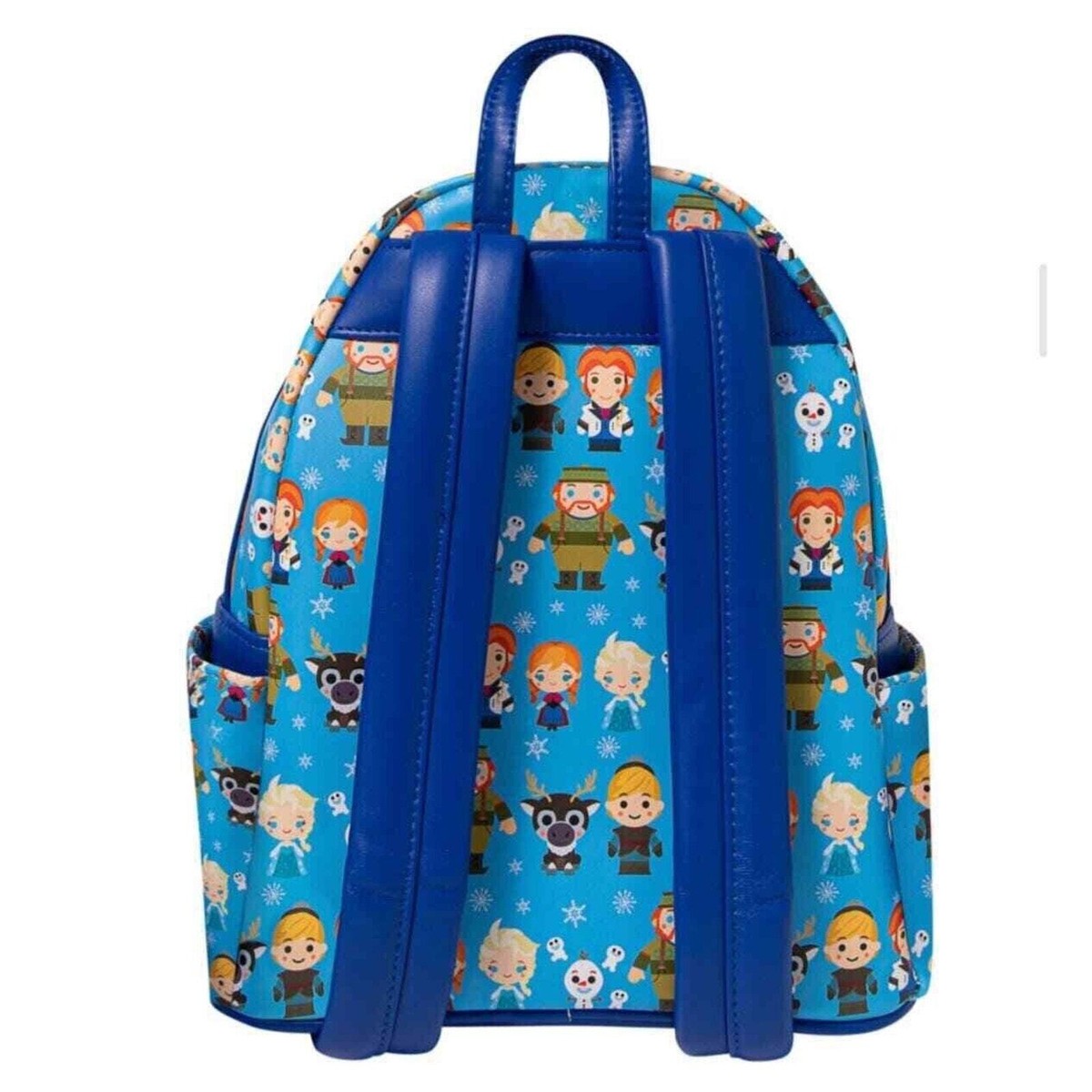 Loungefly Disney Frozen Chibi Mini Backpack Elsa Anna Olaf Blue