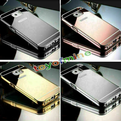 Luxury Aluminum Metal Mirror Case PC Back Cover Skin For Samsung Galaxy