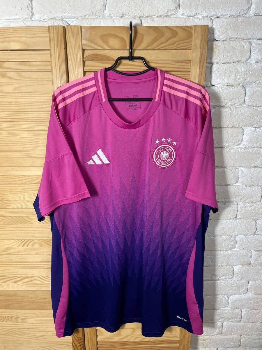 GERMANY TEAM JERSEY AWAY FOOTBALL SOCCER SHIRT 2024 ADIDAS PURPLE