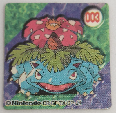 Venusaur Pocket Monster GB Mini Card No.3 Nintendo Pokemon