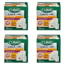 (4) SoothePlus Wound Care Kit with Arm & Hammer Baking Soda Gauzes and Tape 25ct