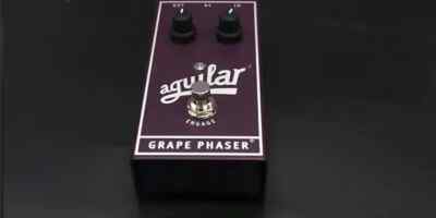 Aguilar Grape Phaser Bass Effects Pedal Analog Phaser Rate/Color