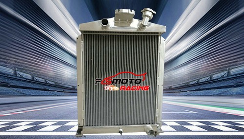 For 1938 1939 Ford TRUCK/PICK UP WITH CHEVY V8 5 Row Aluminum Radiator+FAN MT 38 - Picture 5 of 5