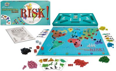 RISK - Continental 1959  Board Game (Parker Bros.) FACTORY SEALED 2nd Edition