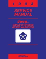 1993 Jeep Grand Cherokee Grand Wagoneer Shop Manual