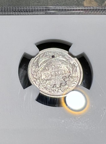 1890 NGC MS61 Seated SILVER Dime Coin BRIGHT FLASHY LUSTROUS LOT #09 NR - Picture 4 of 5