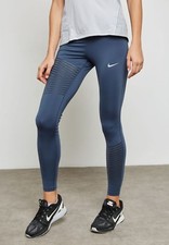 NIKE POWER FLASH EPIC TRAINING TIGHTS SIZE XS (856682 471) THUNDER BLUE