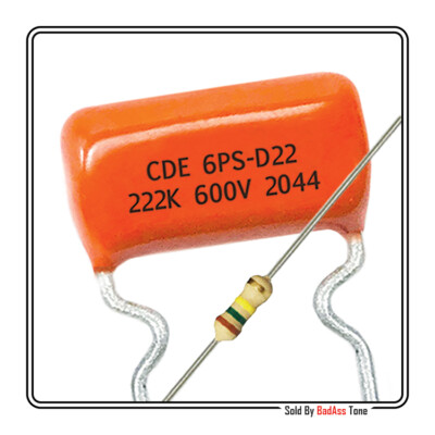 Treble Bleed .0022uf 600V Orange Drop - 150K Carbon Resistor 1/4 Watt - Qty: (1)