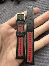 Vintage Watch Strap 18 mm  Leather Nos Top Quality V33