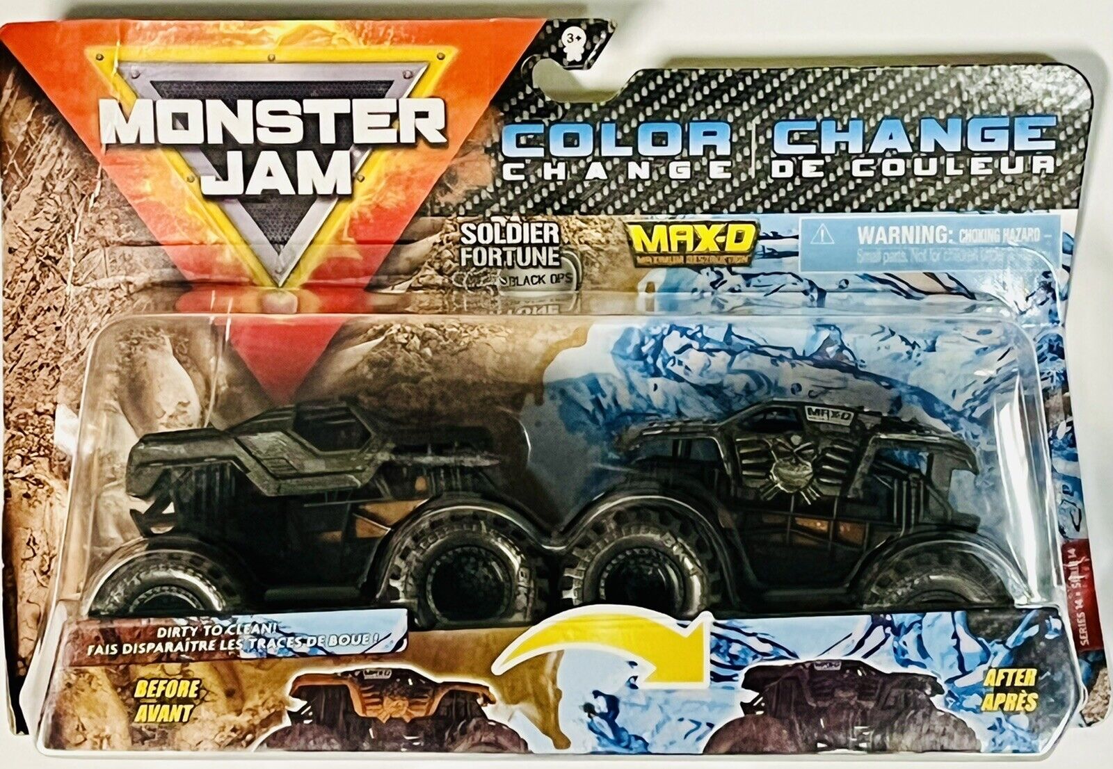 Monster Jam: Color-Changing Die-Cast Monster Trucks 2-Pack, 1:64 Scale