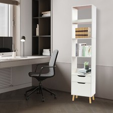 Bookshelf Display Organizer Floor Standing Bookcase Storage Rack With Drawers Bookshelf Display Organizer Floor Standing Bookcase Storage Rack With Drawers