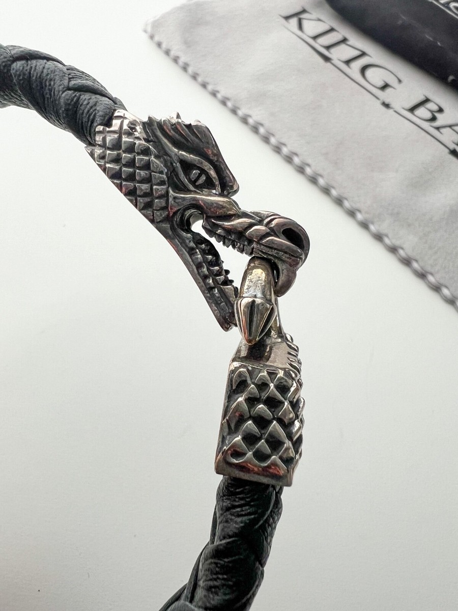 アクセサリー king baby King Baby Leather Bracelet w/Small Dragon Clasp | eBay