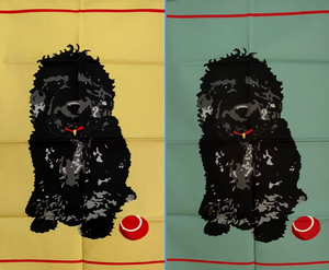 cockapoo tea towel