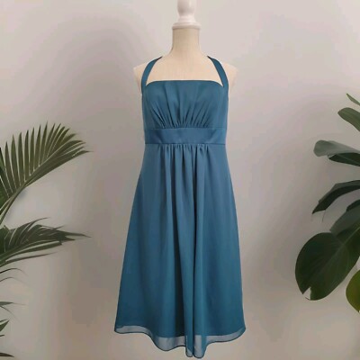 Alfred Angelo Formal Dress Size 10 Women Teal Knee Length Chiffon Bridesmaid NEW | eBay Alfred Angelo Formal Dress Size 10 Women Teal Knee Length Chiffon Bridesmaid NEW | eBay