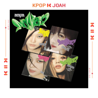 AESPA MY WORLD 3rd Mini Album POSTER Ver. CD+PostCard+Sticker+PhotoCard+GIFT