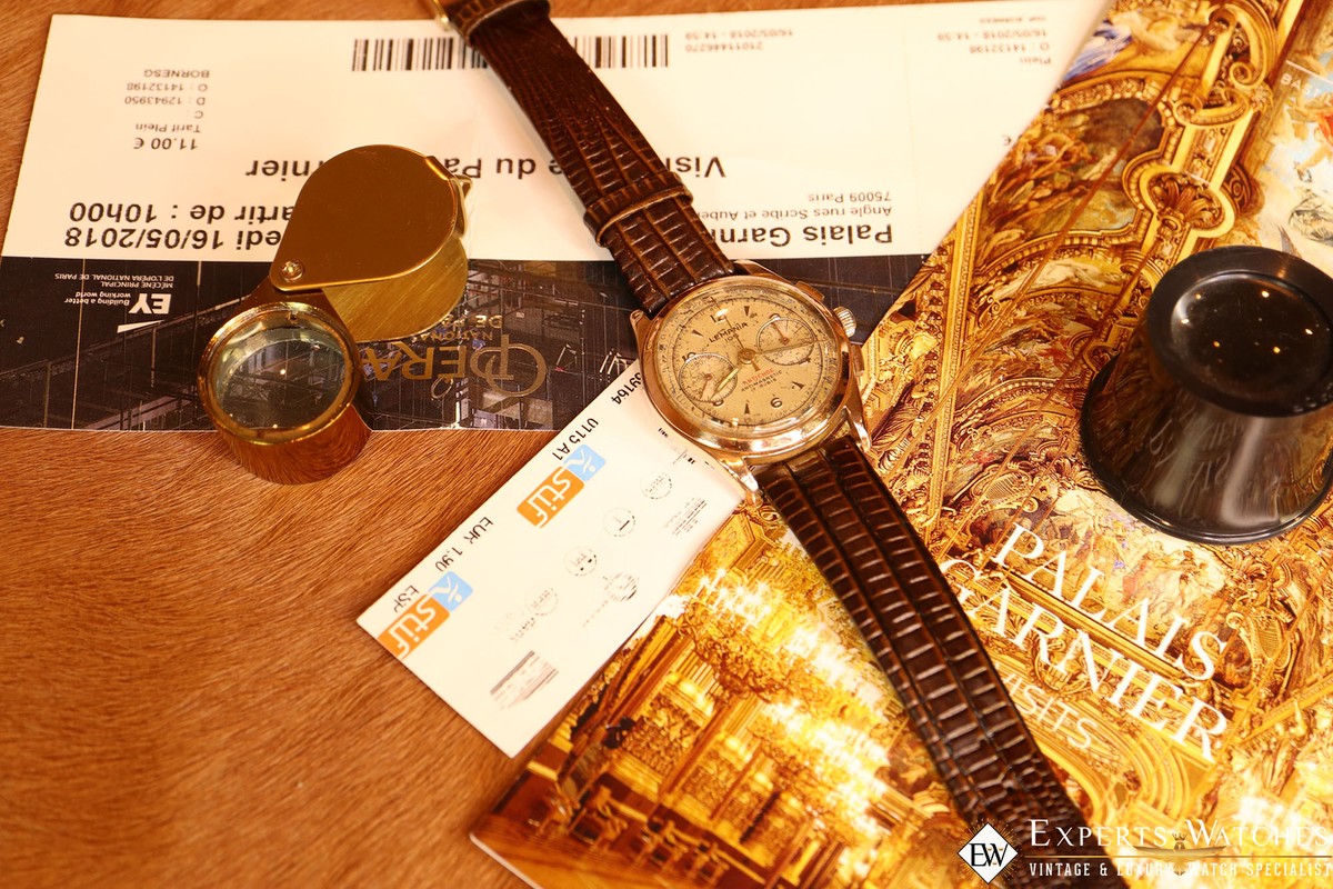 1950s Vintage Lemania 105 Chronograph 18K Gold Cal 1270 (320 321) CH27  Watch