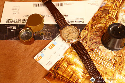 1950s Vintage Lemania 105 Chronograph 18K Gold Cal 1270 (320 / 321  