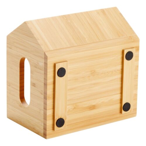 2 Pack Stackable Bamboo Wood Storage Bins Organization Boxes For Kitchen Pantry - Picture 7 of 9