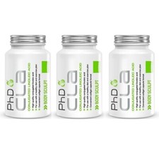 PhD CLA 3 x 90 Softgels Fat Burner Weight Loss Capsule 2340mg CLA Daily Serving