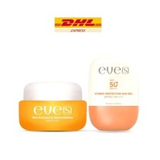 EVE'S Set Bright Face Sunscreen  Eve's Cream Gel Orange Nourishes skin white