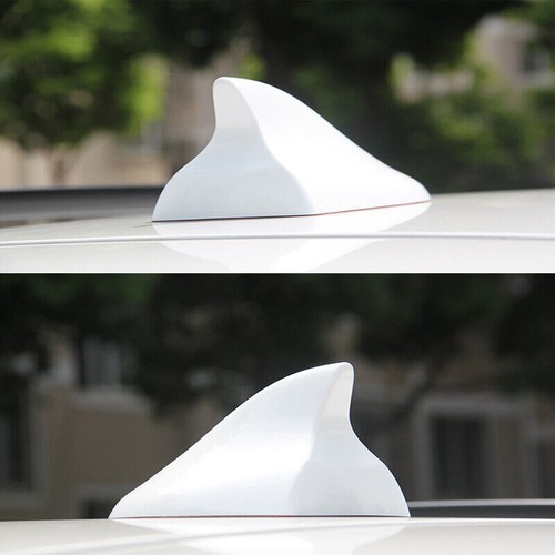 White Car Shark Fin Antenna Roof Radio AM/FM Cover For Hyundai 2015 2016-2019 - Foto 5 di 8