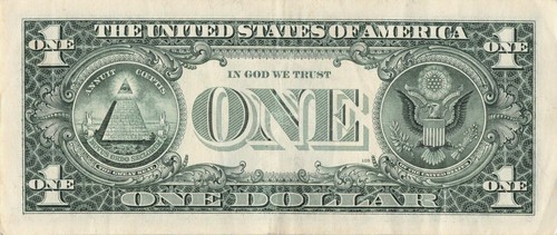 date note fancy serial number 1994 E run A district A19944615E $1 bill 2006 dc - Picture 2 of 2