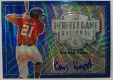 2020 LEAF PG NATIONAL SHOWCASE CAMDEN HAYSLIP BLUE WAVE REFRACTOR AUTO 6/9
