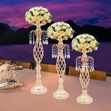 3pcs Wedding Flower Stand Countertop Gold Flower Stands for weddings party decor