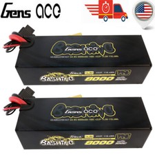 2X Gens Ace Bashing G-Tech 14.8v 100C 8000mAh 4S Lipo Battery EC5 For Arrma Car