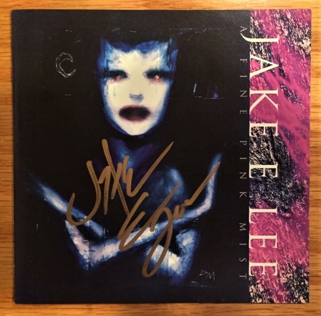Jake E. Lee A Fine Pink Mist (Japan CD w/OBI) Autographed by Jake E