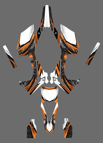 Graphic Kit Vinyl Wrap CRF 450R HONDA CRF450R 450 R Decals Sticker motorcross - Picture 8 of 8