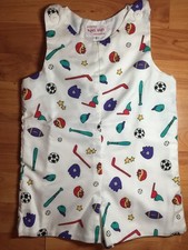 Boutique Key's Kids Boys Sz. 2 Ball Game Sports Themed Shortall  TWINS!