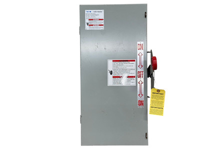 EATON DT363UGK 100A 3-POLE 600V HEAVY DUTY DOUBLE THROW SAFETY SWITCH PANEL