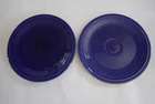 TWO Fiestaware Luncheon Plates 9.5” Cobalt Blue Homer Laughlin USA