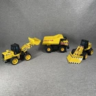 Lot of 3 Vtg 1998 Tonka Construction Trucks Metal 6" Maisto Hasbro EUC