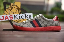 ✪Gucci Ace GG Supreme Red Men's Shoes Brand NEW