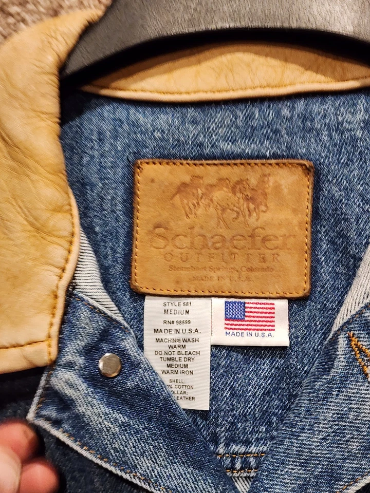 Schaefer Outfitter - Legend Denim Jacket  100% Cotton - Man's Size  Medium  - Image 4 of 4