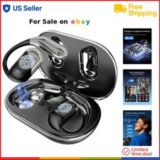Wireless Translation Earbuds AI Language 144 Support Travel Work Open-Ear