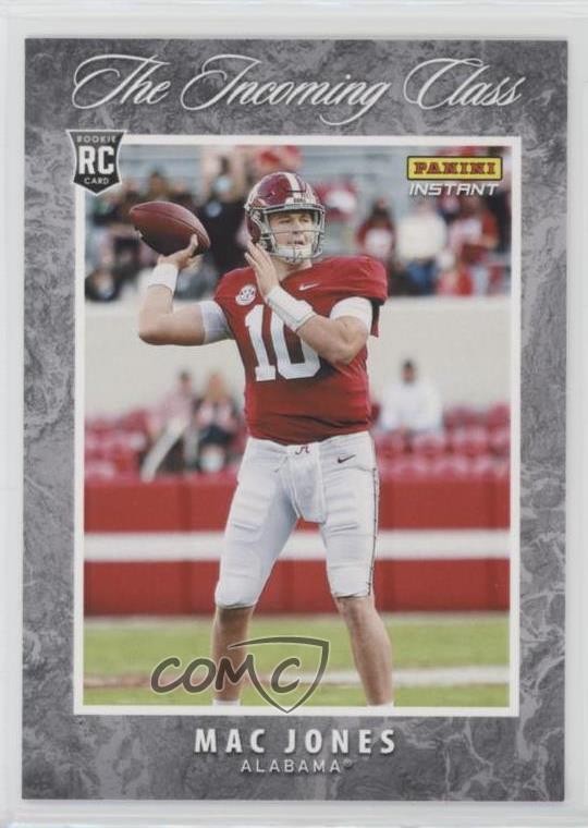 2021 Panini Instant NFL The Incoming Class 1/2936 Mac Jones #IC-MJ Rookie RC 1v3