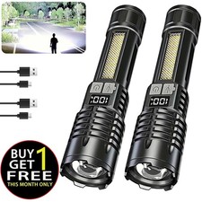 Super Bright 990000000Lumen LED Flashlight Rechargeable LED Tactical Work Lights