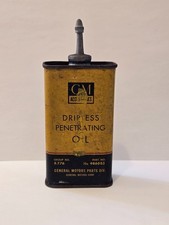 Vintage Gm Accessories Dripless Penetrating Oil 4oz. Full Can
