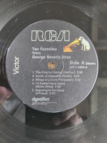 George Beverly Shea TEN FAVORITES 33 1/3rpm LP (MM) - Foto 3 di 6