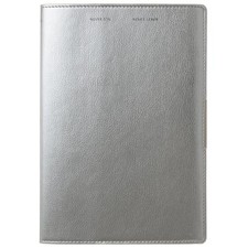 Laconic 2026 A5 Monthly Planner Metallic Synthetic Leather Silver LED29-330SV