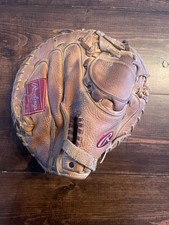 Rawlings RCM30PRO Baseball 32  Catchers Mitt - Hard Work Done 4U - Conditioned