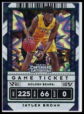 Jaylen Brown Game Ticket Green Exp 2020 Contenders Draft Picks California #10