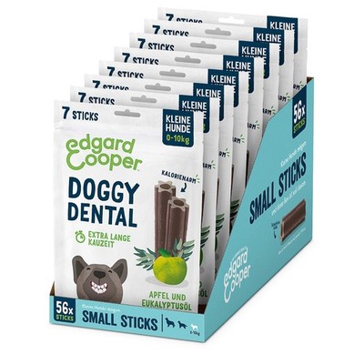 Edgard & Cooper Leckerlis 56 Dental Stick Kleiner Hund Natural 8x7 Kausticks ...