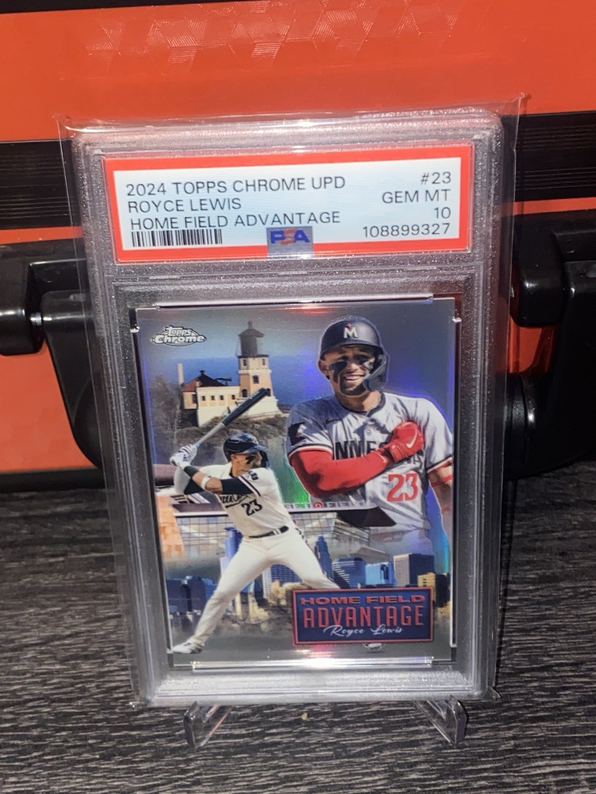 2024 Topps Chrome Update Home Field Advantage-Royce Lewis-PSA 10-#HFAC-23