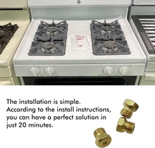 36 PCS LP Gas Conversion Kit for Range/Cooktop/Stove | Propane & Natural Gas ...