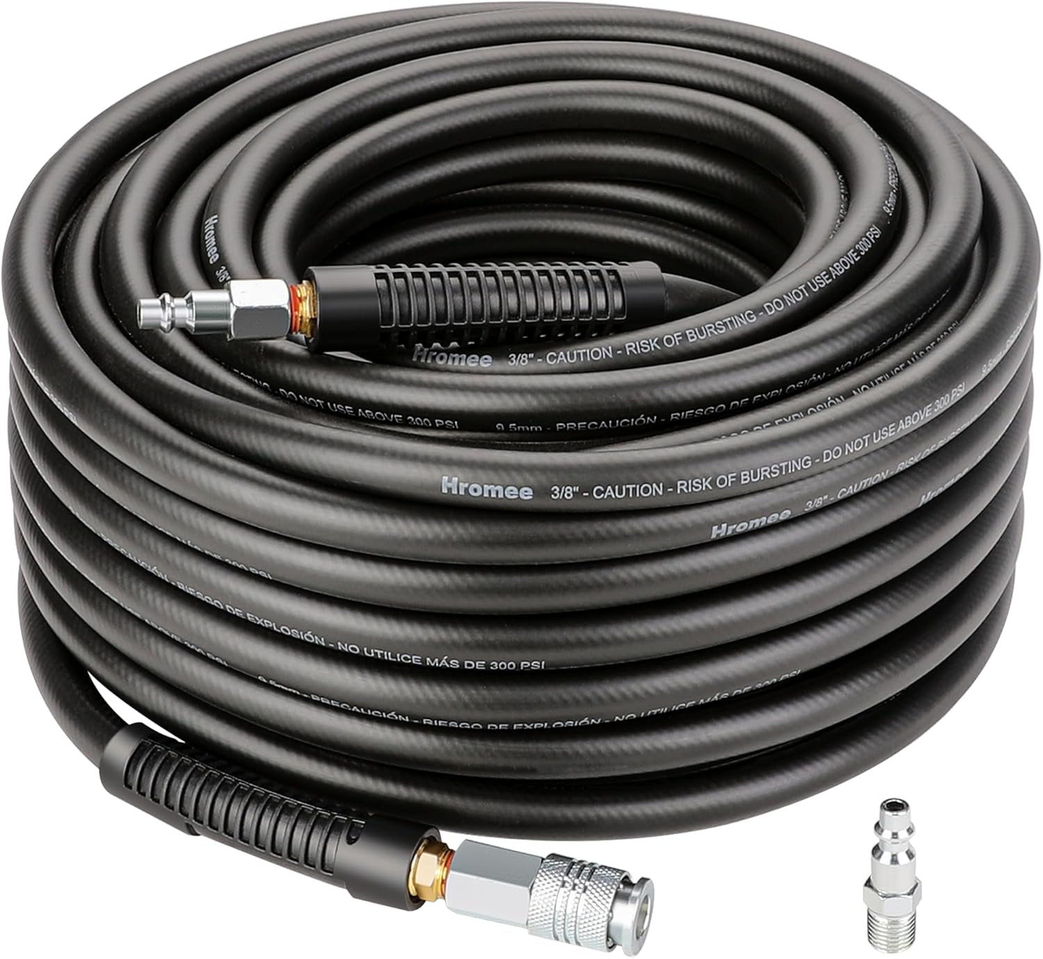 Hose 3/8 Inch X 100 Feet Hybrid Hose With Fittings, 1/4" Industri