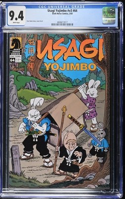Usagi Yojimbo Issue #64 CGC 9.4 Stan Sakai TMNT Ninja Turtles Dark